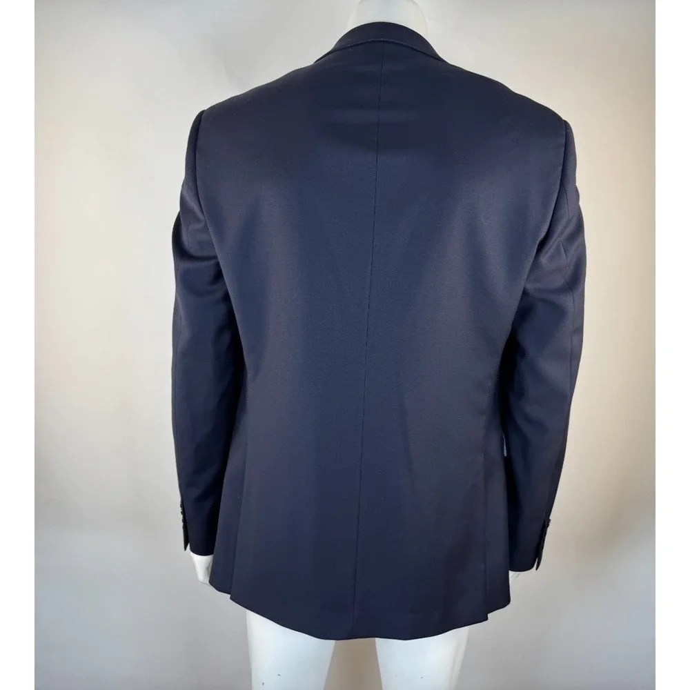 Charles Tyrwhitt 3Pc Twill Jacket‎ Pant Vest Men 44L NWT NWOT Taylored Fit Navy